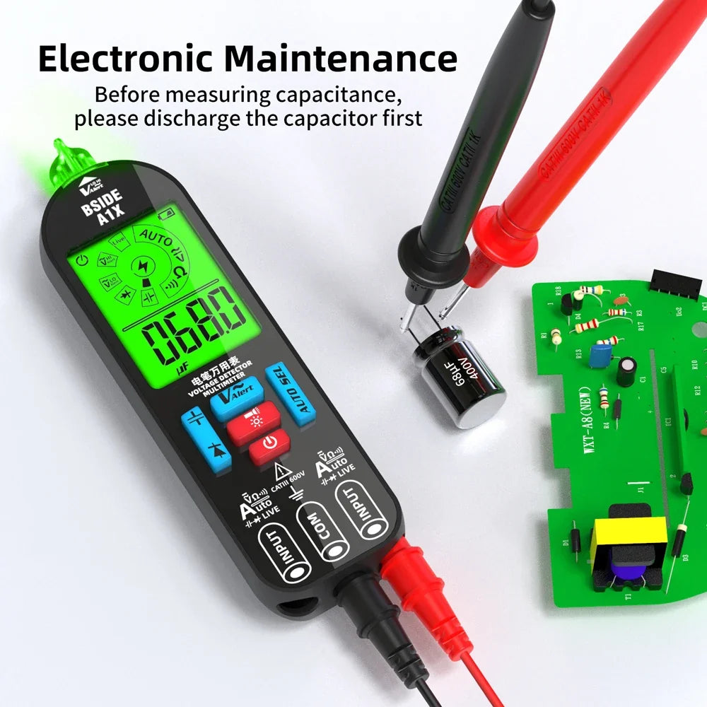 BSIDE A1X Digital Multimeter Pen with Voltage & Diode Test