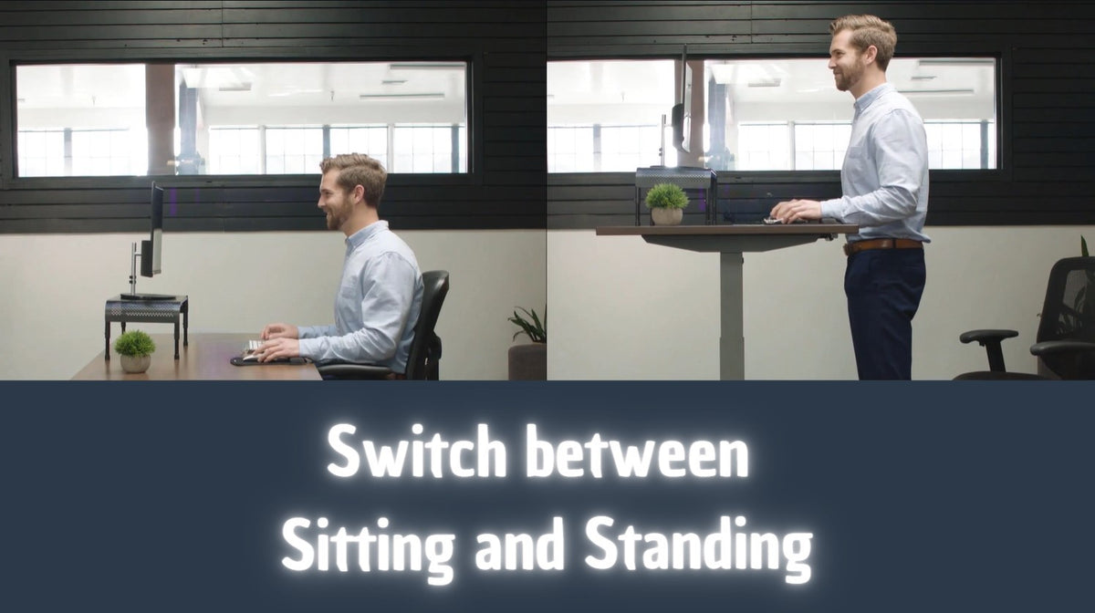 QualGear smart standing desk frame dual motor electric tabletop not included.
