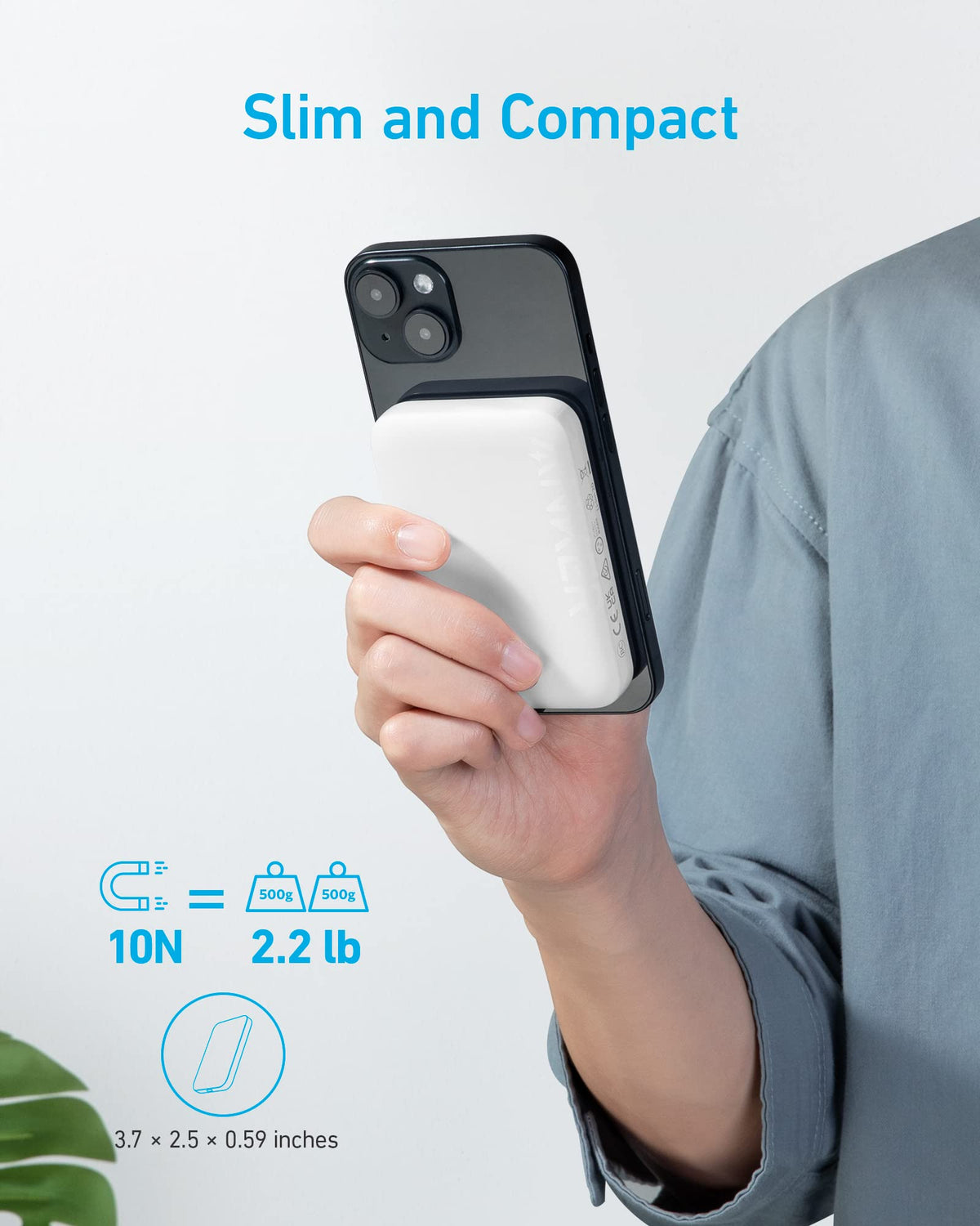 Anker <b>321</b> MagGo Battery (PowerCore Magnetic 5K)