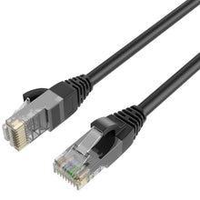 QualGear CAT 6 outdoor ethernet cable weatherproof cca 24 awg 250 mhz black, close-up detail.
