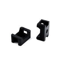 QualGear 15 x 10 mm cable tie mount saddles black 100 pack, side view.