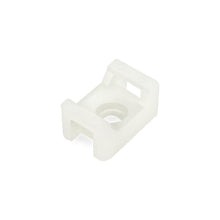 QualGear 15 x 10 mm cable tie mount saddles white 100 pack, with included hardware.