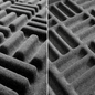 Grid Style Acoustic Foam Panels - Acoustic Foam Room Kits