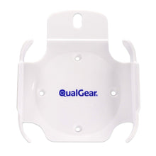 QualGear mount for apple tv/airport express base station (for 2nd & 3rd generation apple tvs), front view.