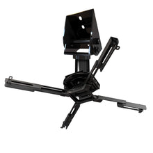 QualGear sloped ceiling projector mount kit black, with included hardware.