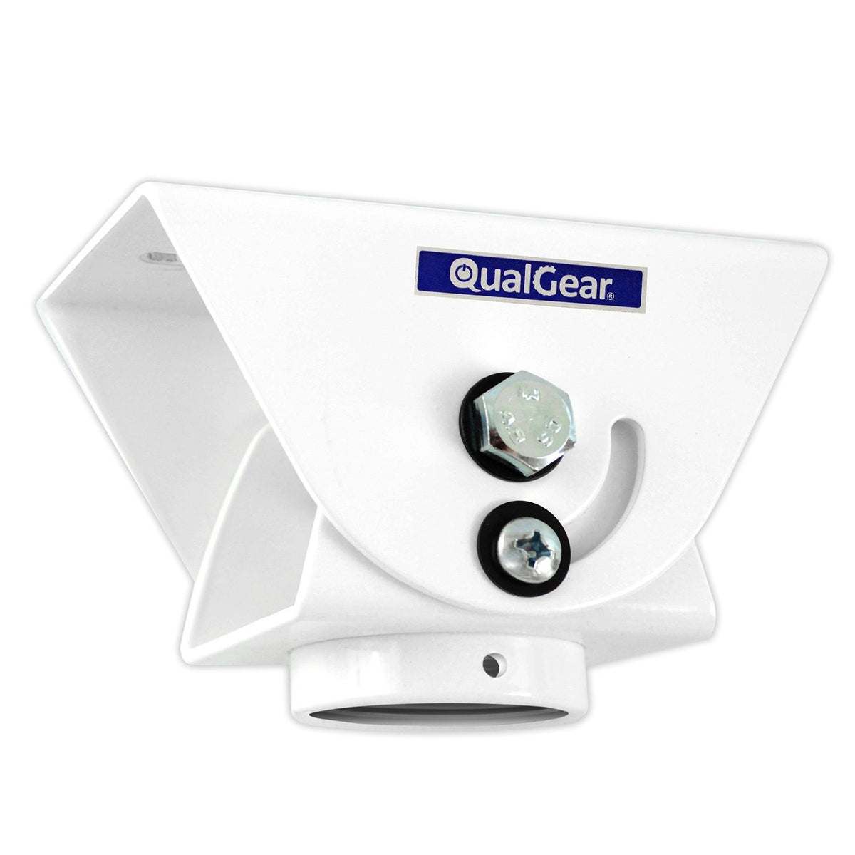 QualGear sloped ceiling projector mount kit white.