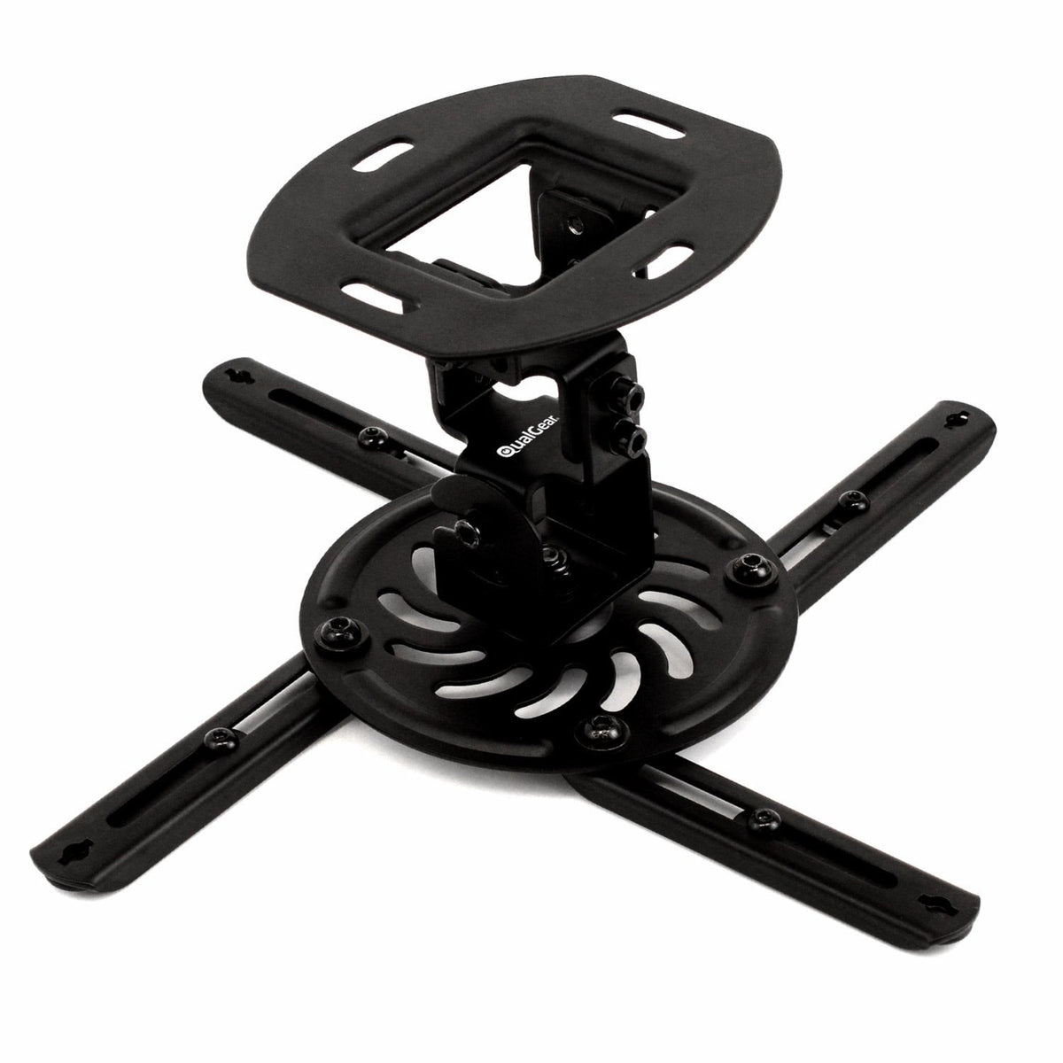 QualGear low profile projector ceiling mount short black.