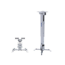 QualGear universal telescopic projector ceiling mount white.
