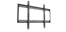 QualGear 60-100 in UL listed heavy duty fixed tv wall mount black, side view.