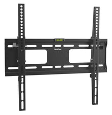 QualGear 23-47 in tilting tv wall mount low profile black, showing tilt range.