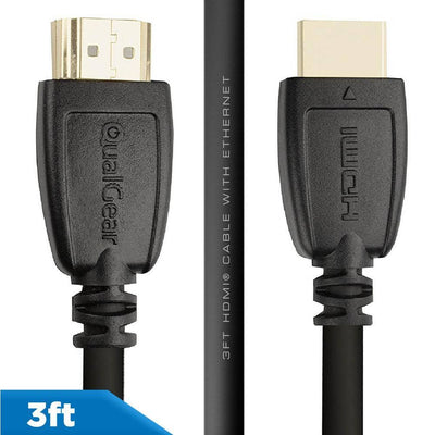 QualGear High Speed HDMI 2.0 Cable with Ethernet, 4K 18 Gbps, 100% OFC