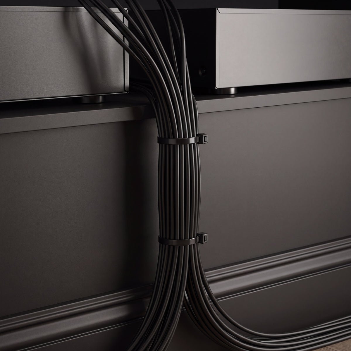 QualGear 14 in Self-Locking Cable Ties, shown installed.