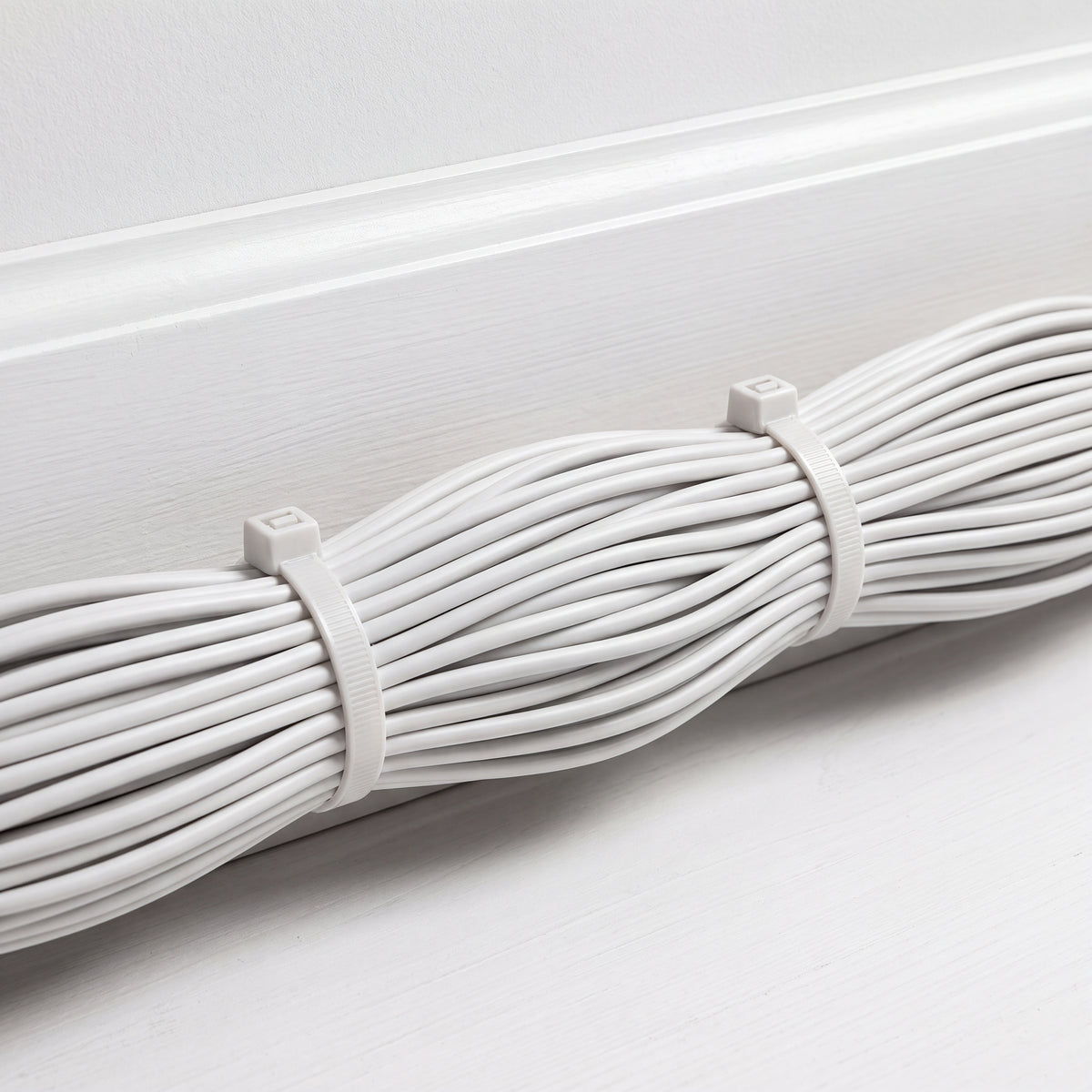QualGear 14 in Self-Locking Cable Ties, shown installed.