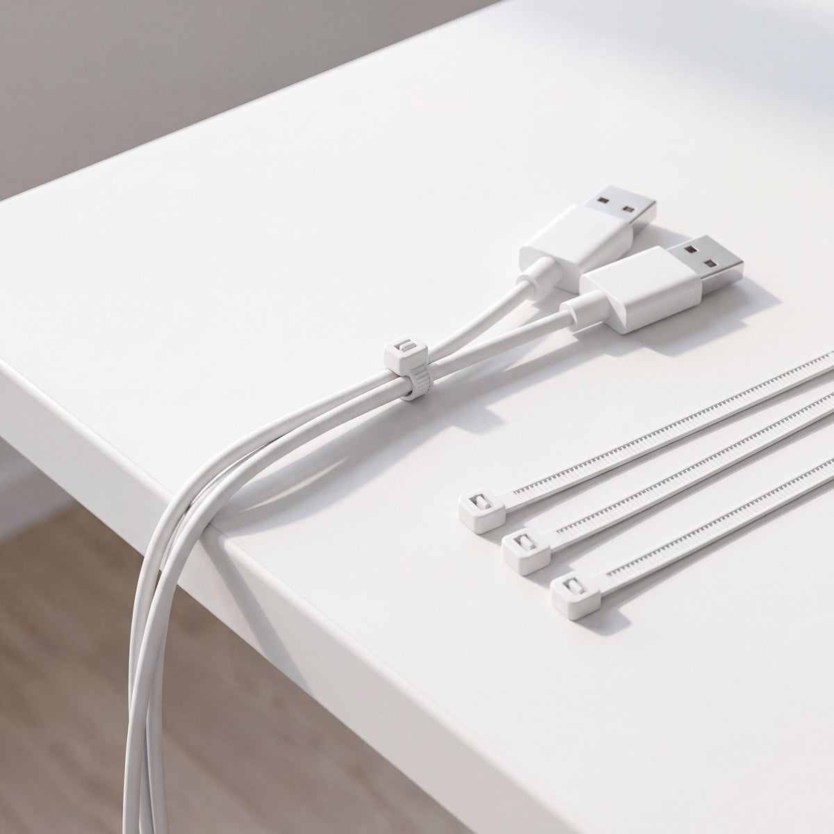 QualGear 4 in Self-Locking Cable Ties, shown installed.