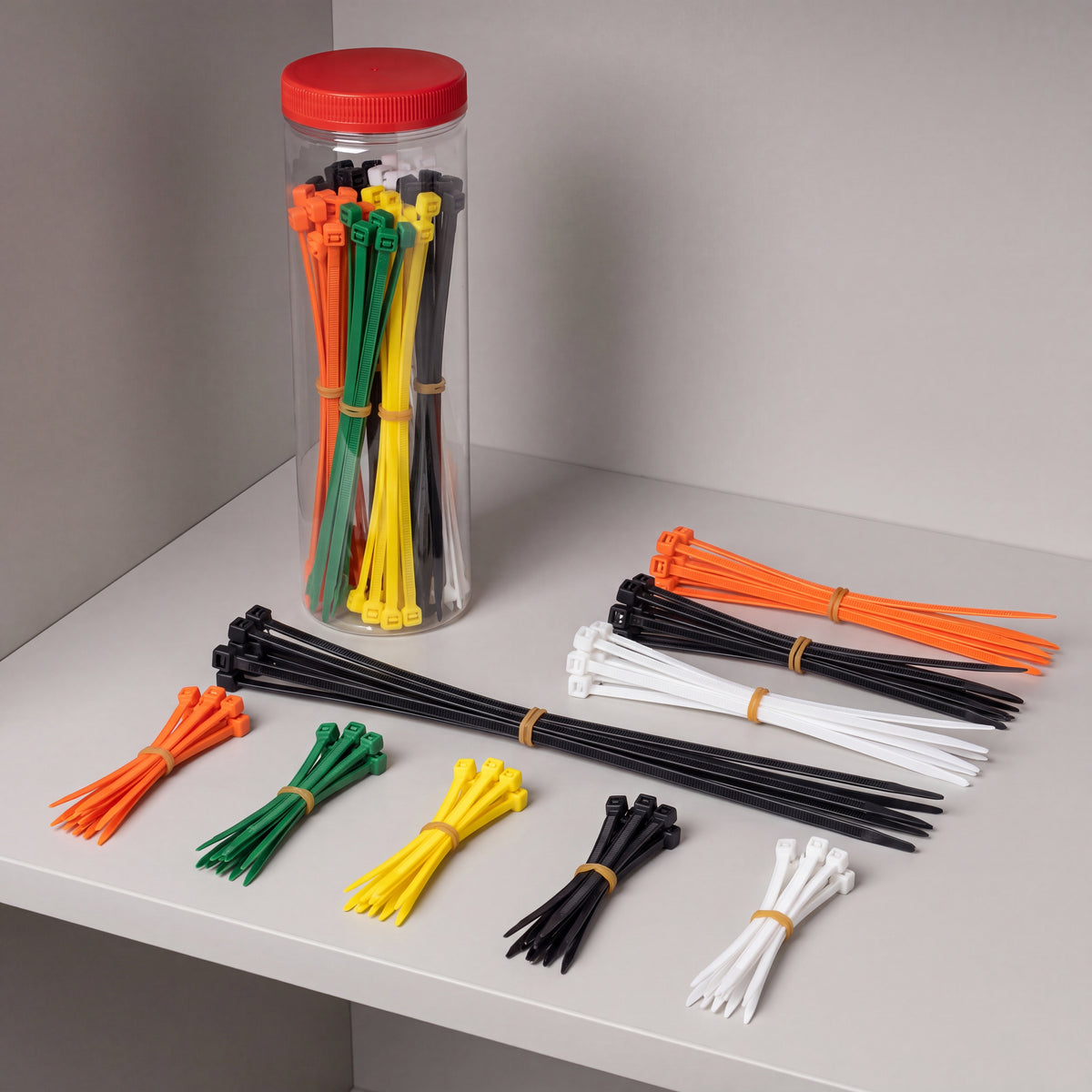 QualGear 4/8/11 in Self-Locking Cable Ties, product view.