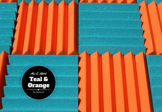 Easy Mount Acoustic Foam Kit - 12x12x2" Acoustic Foam Panels With Adhesive - Wedge Style - 4 Pack