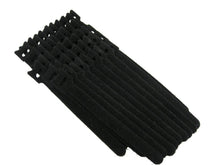 QualGear reusable cable ties 1/2 x 6 in black 50 pack, back view.