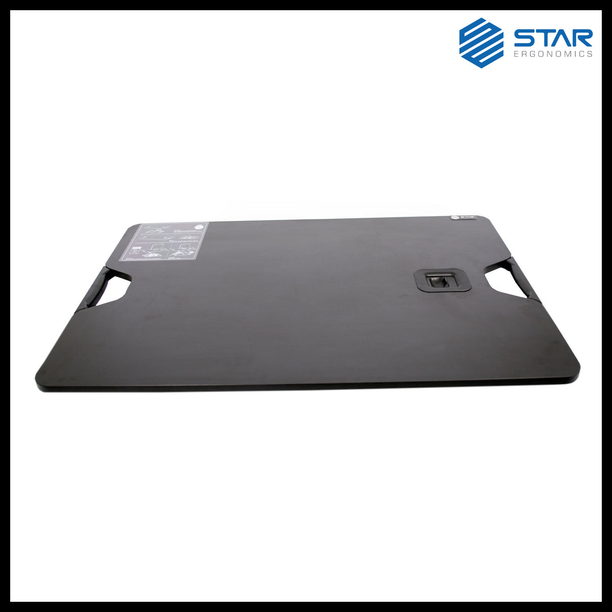 QualGear star ergonomics portable standing desk converter black.