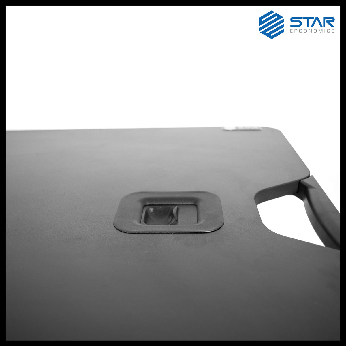 QualGear star ergonomics portable standing desk converter black.