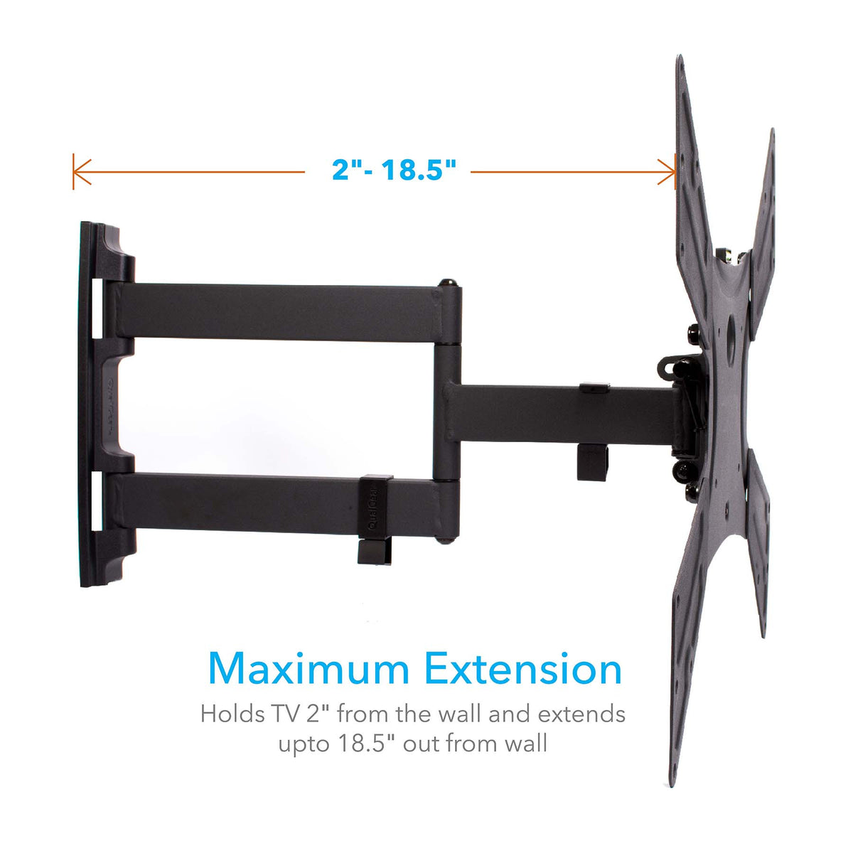 QG-TM-021-BLK maximum arm extension view