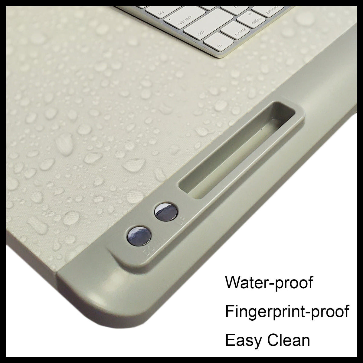 QualGear star ergonomics portable electric standing desk converter white.