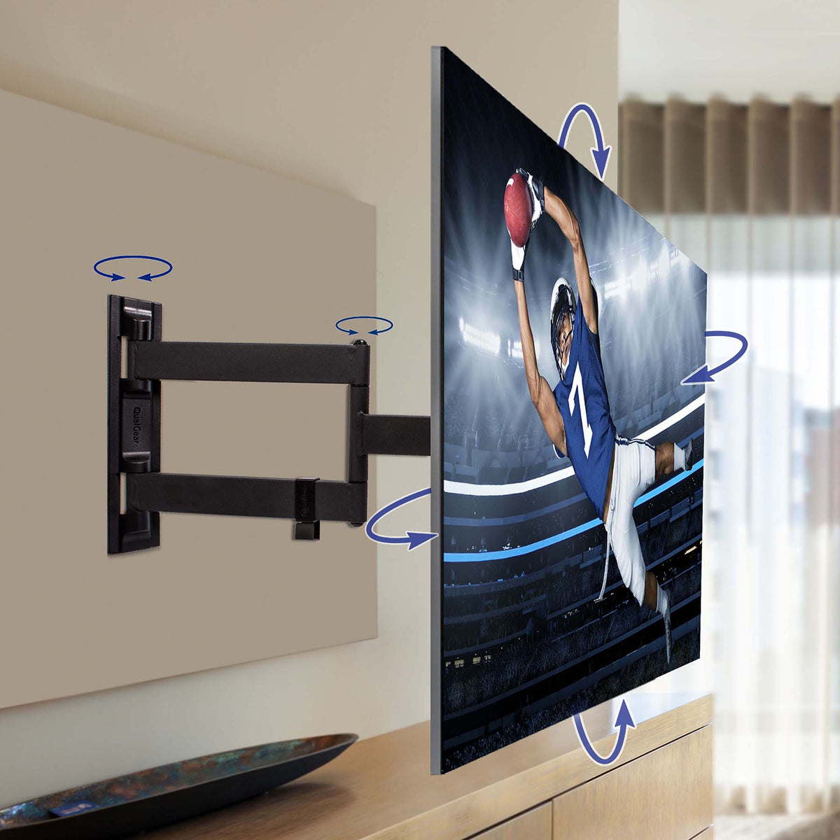 QG-TM-021-BLK mount in a room setting