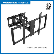 QG-TM-092-BLK super slim mounting profile, angled view