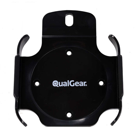 QualGear QG-AM-017 mount for Apple TV and AirPort Express, black, front view