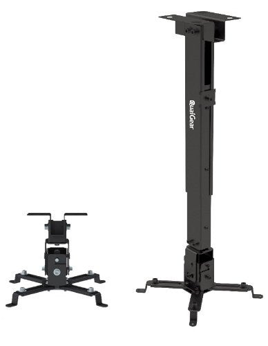 QualGear universal telescopic projector ceiling mount black.