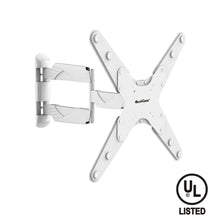 QualGear QG-TM-004-WHT full motion TV wall mount, white, front view