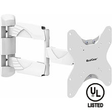 QualGear QG-TM-005-WHT full motion TV wall mount, white, front view