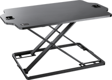 QualGear star ergonomics height-adjustable standing desk converter black.
