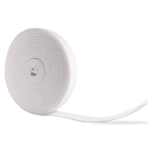 White QualGear hook-and-loop cable tie roll from the 2-pack, 3/4 in x 15 ft per roll